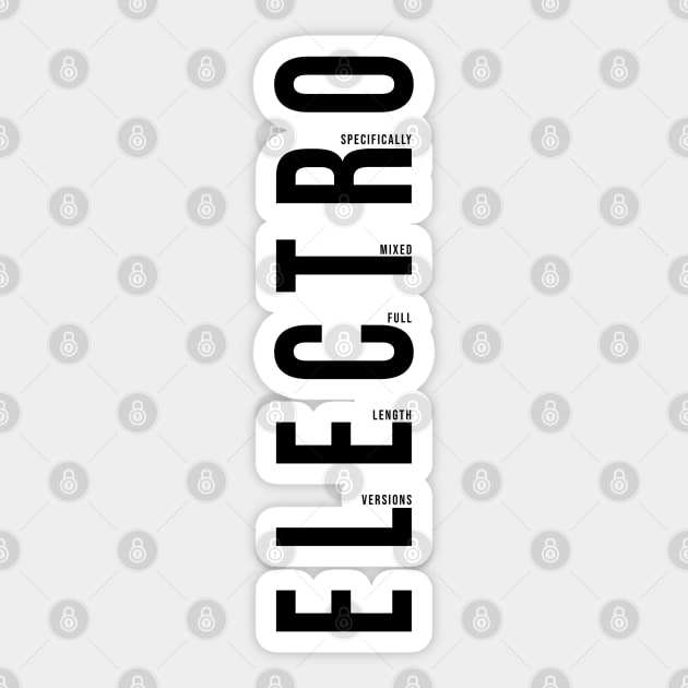 Electro Sticker by Stupiditee